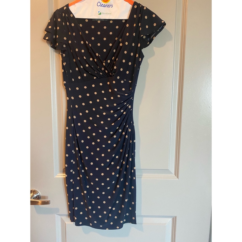 Polka dot dress, minor wear
